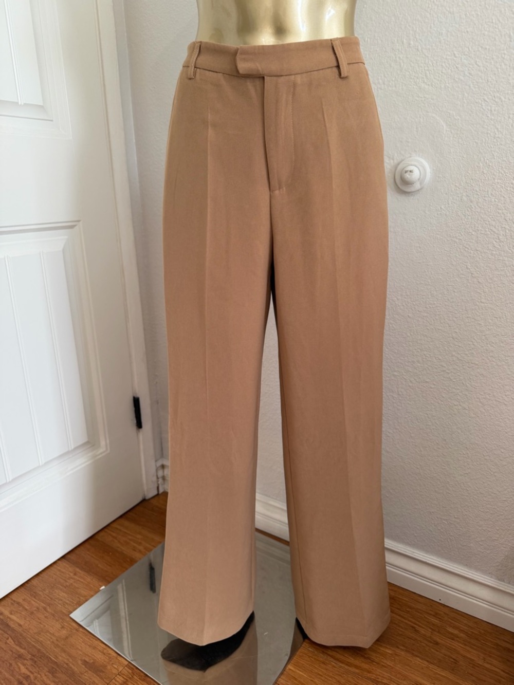 JLUXLABEL Wide Leg Pants in Camel Brown S